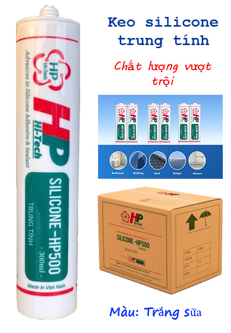 Keo silicone HP 500 - Màu trắng sữa